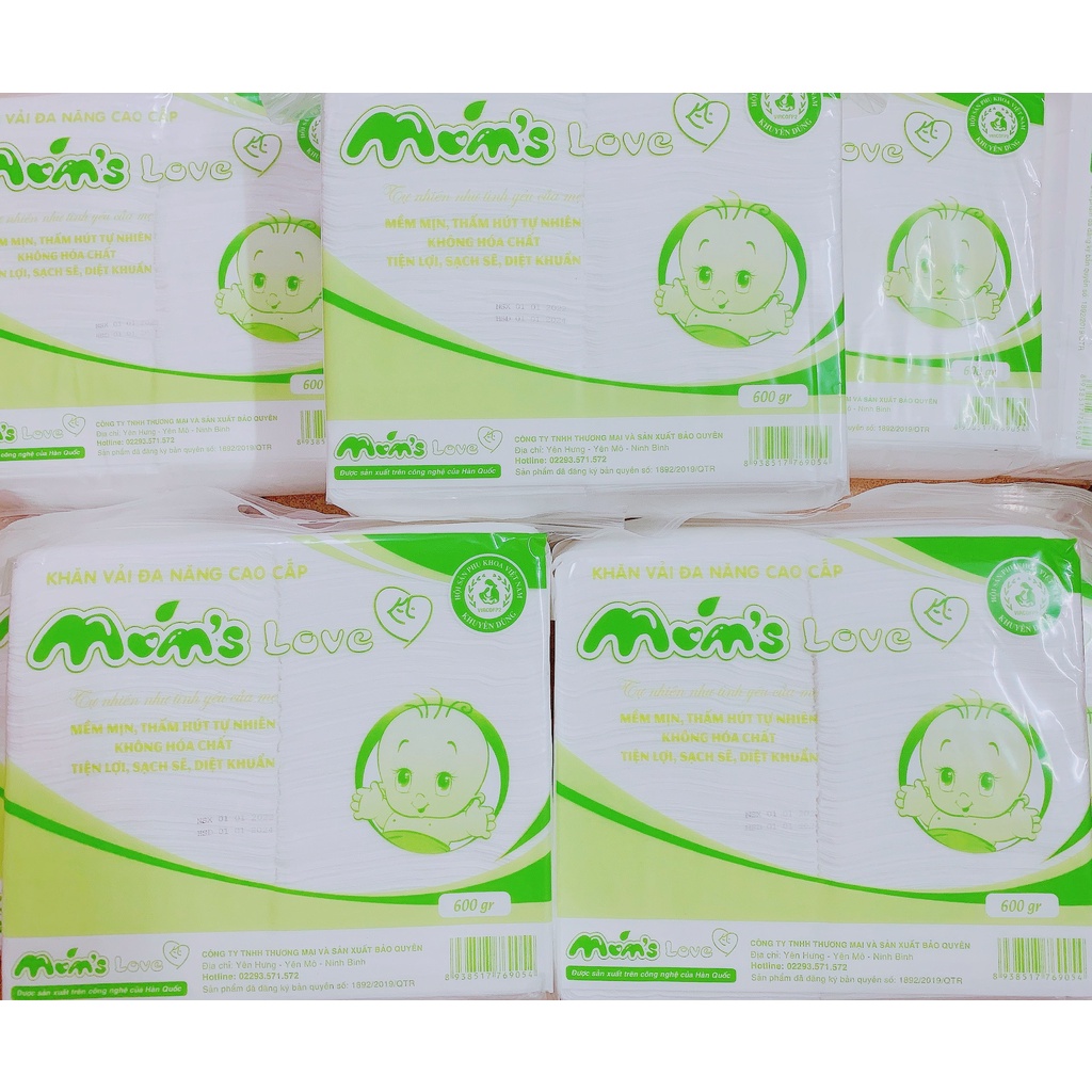 Khăn khô đa năng cao cấp Mom's Love - 600gr