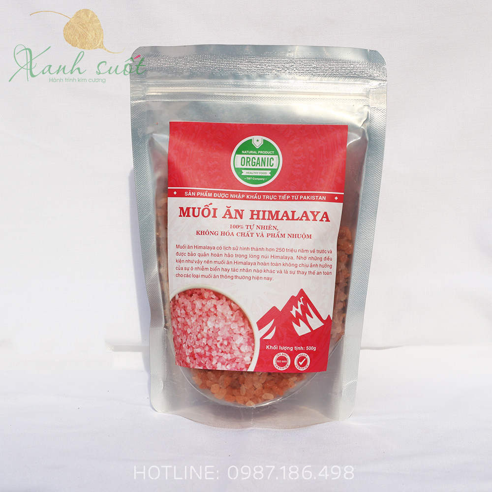 Muối Hồng Himalaya- Muối Hồng Nhập Khẩu- Muối Khoáng Tự Nhiên- Pink Salt [Xanh Suốt]
