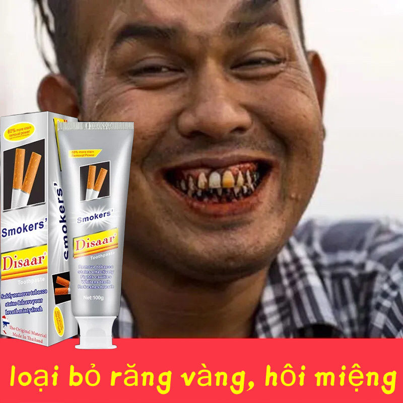 Kem đánh răng làm trắng răng Smokers Disaar dành cho người hút thuốc