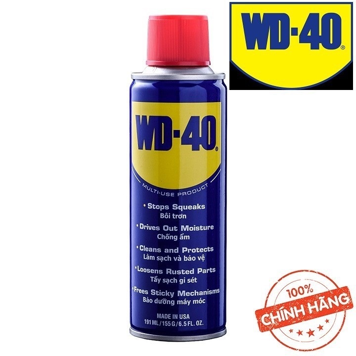 [ THÔNG DỤNG] Chai xịt Bôi trơn Làm sạch Thẩm thấu Chống ẩm WD-40 Multi-Use Product 191ml
