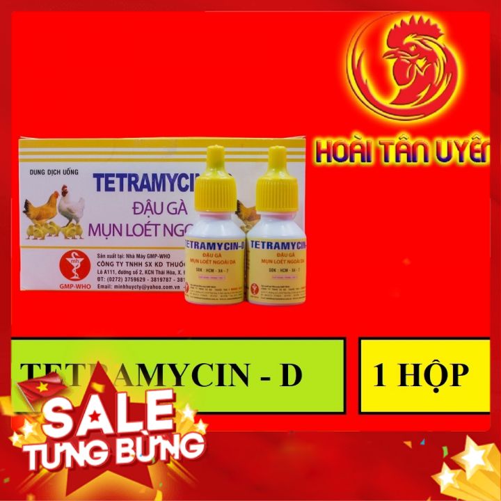 TETRAMYCIN ĐẬU GÀ 1 HỘP 10 LỌ