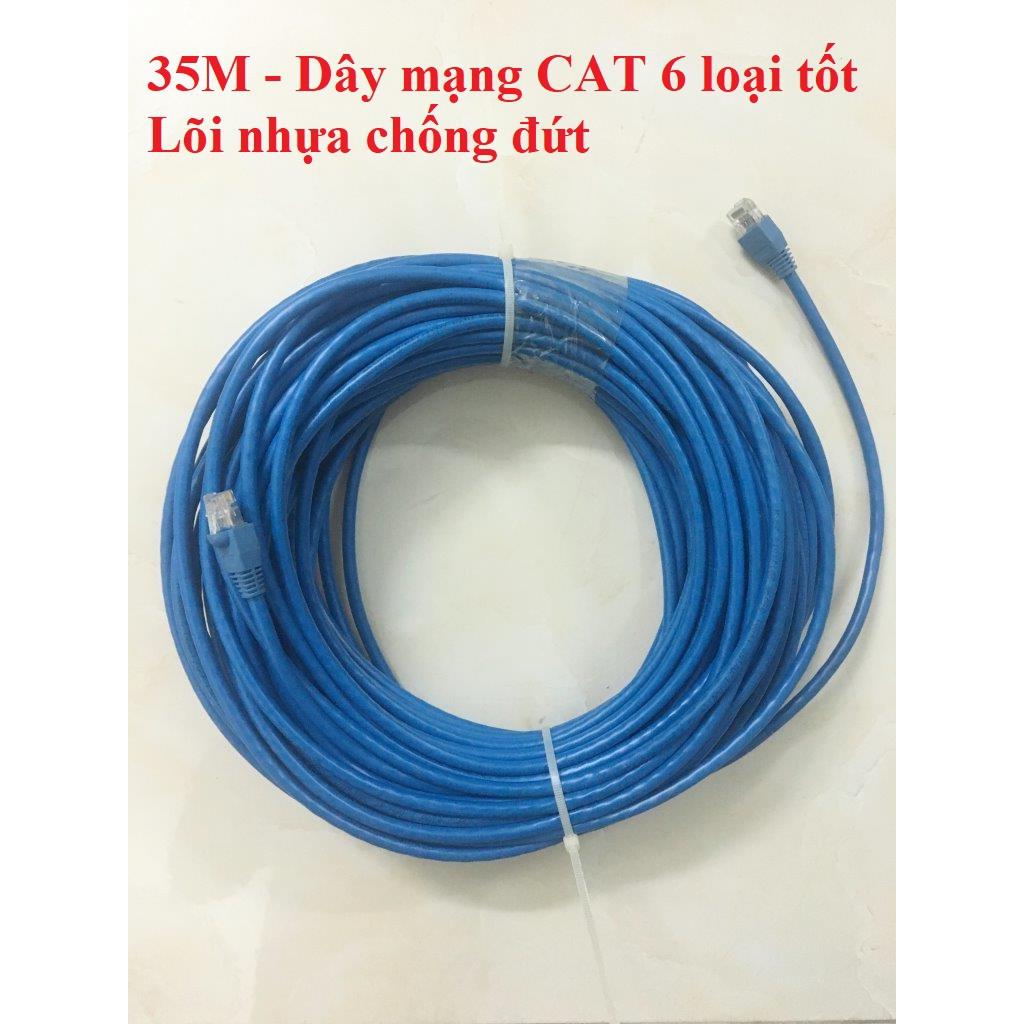 Cáp mạng lan- internet 2 đầu bấm sẵn 35m
