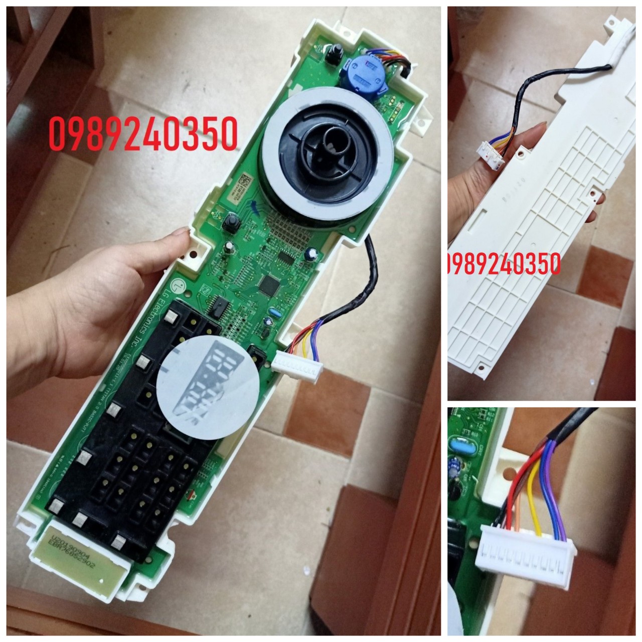 Bo mạch hiển thị máy giặt lg fc 1475n4w cửa trước