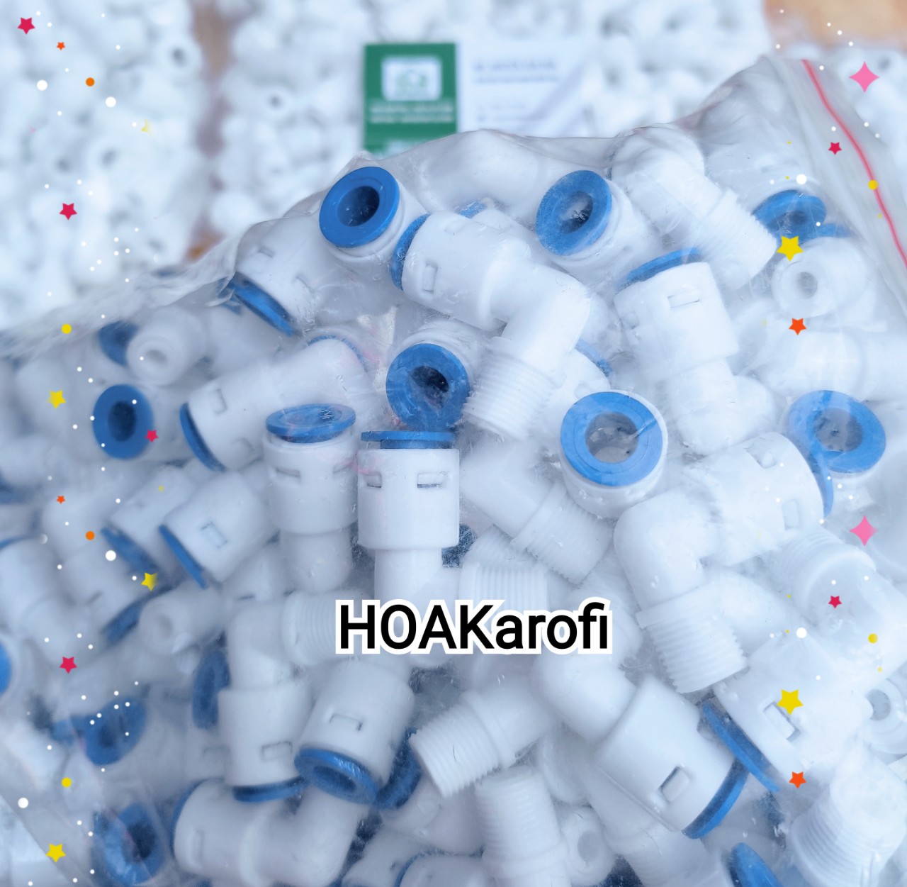 Van 1 chiều ren máy lọc nước ro chất liệu nhựa nk cao cấp
