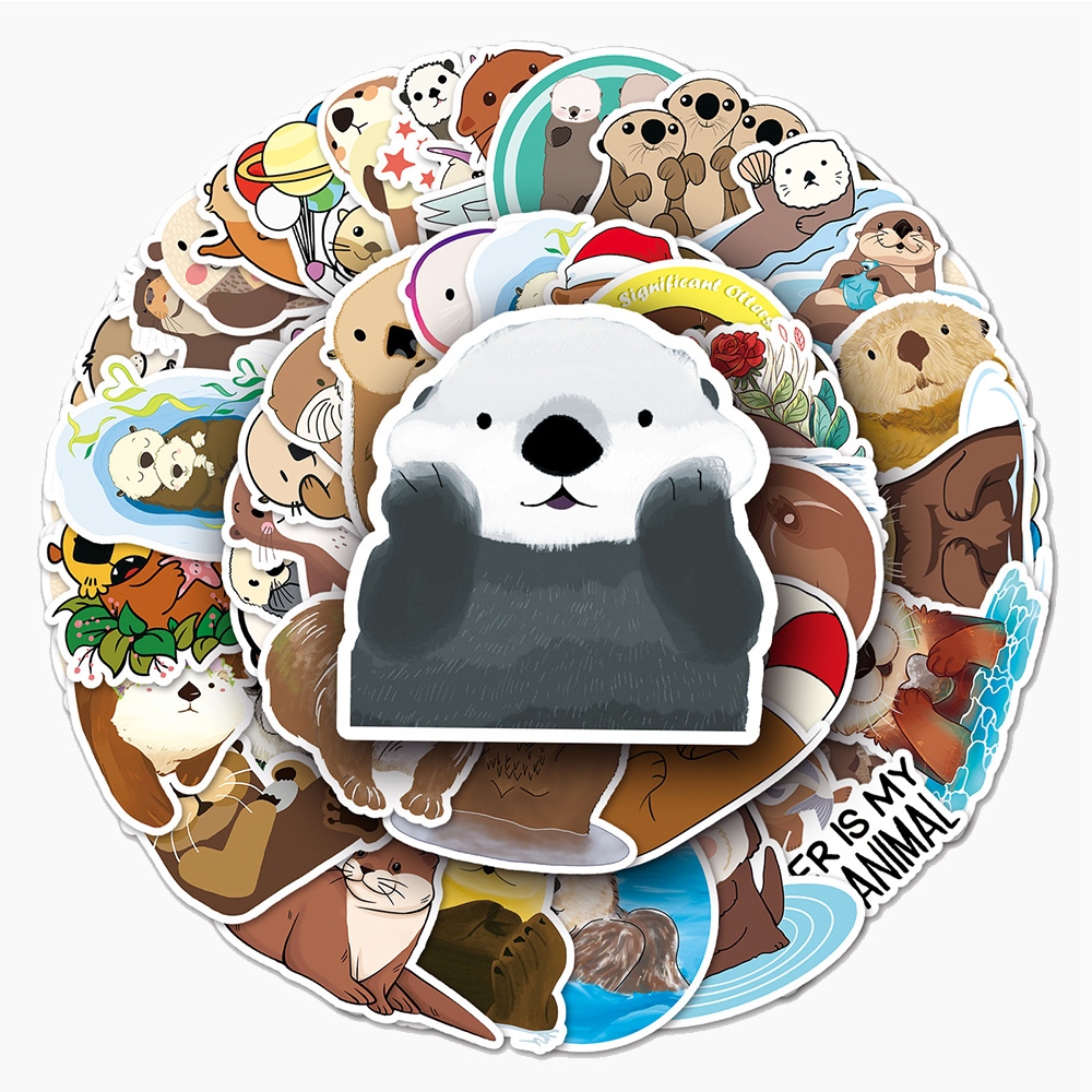 Love Otters Stickers