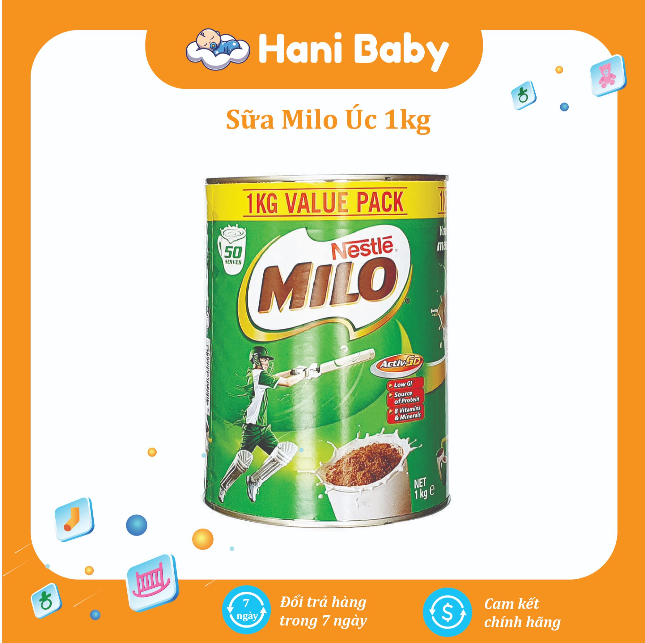 Sữa bột Nestle Milo Value Pack 1kg dành cho người lớn và trẻ trên 6 tuổi của Úc