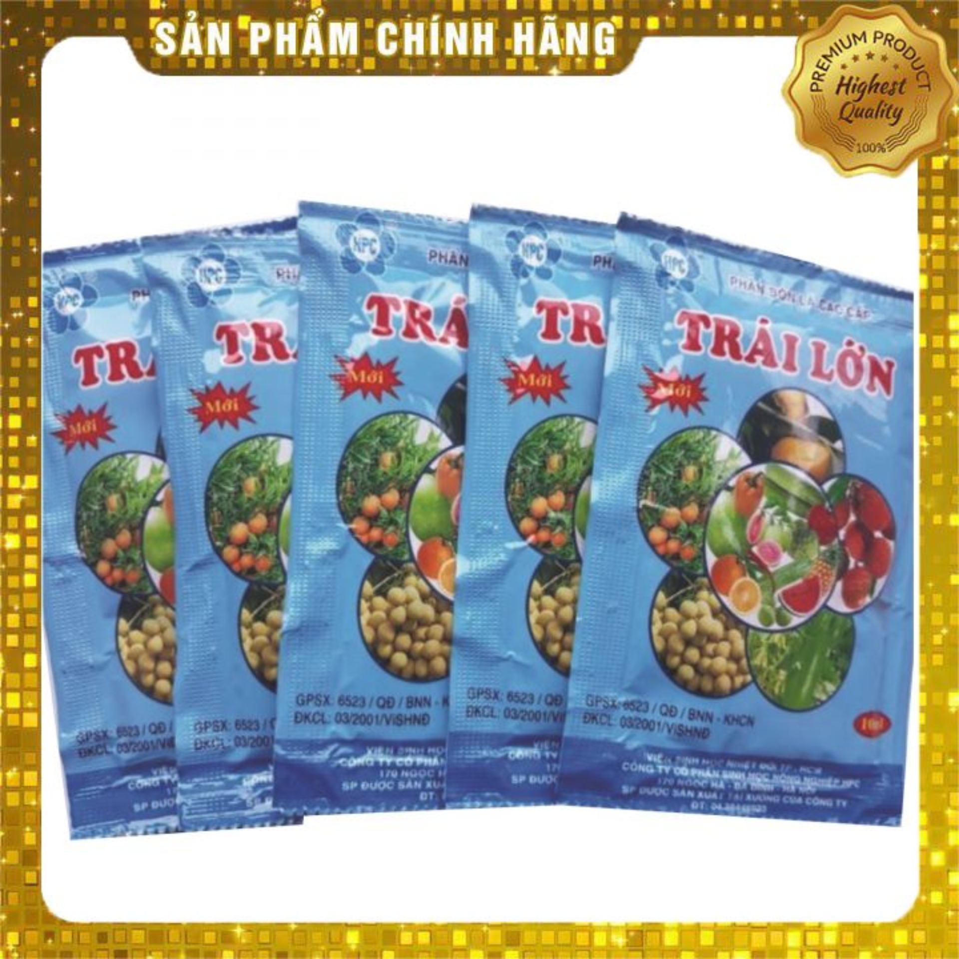Combo 5 gói Trái Lớn HPC (10ml) nuôi trái, hạt mẩy, mẫu mã đẹp, ngon, ngọt