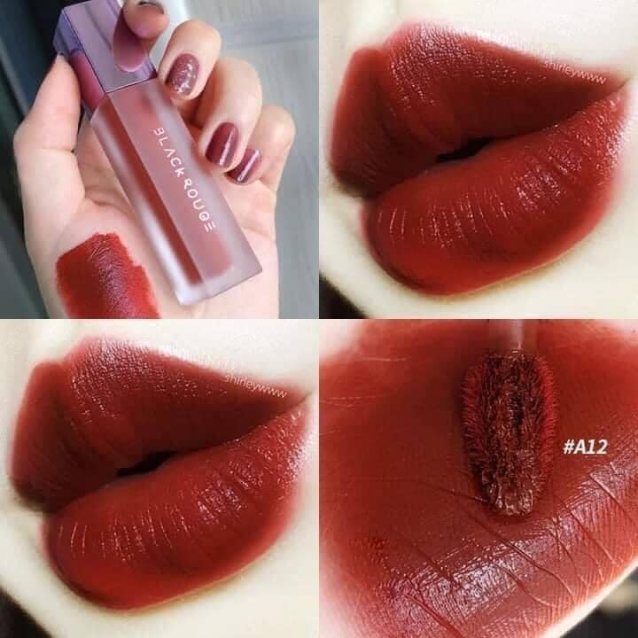 Son black rouge a12 màu đỏ nâu chính hãng