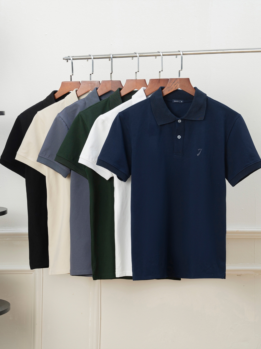  Áo polo nam cao cấp vải Cotton JBAGY form Relax co giãn - JP0101 