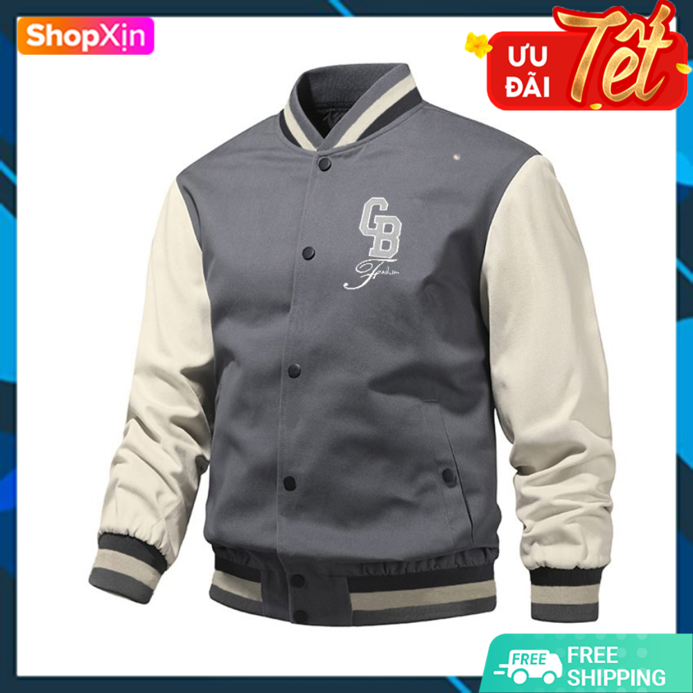 Áo khoác dù cán gb 2 lớp lót dù đen dày dặn cực chất, áo khoác nam trơn bomber cá tính