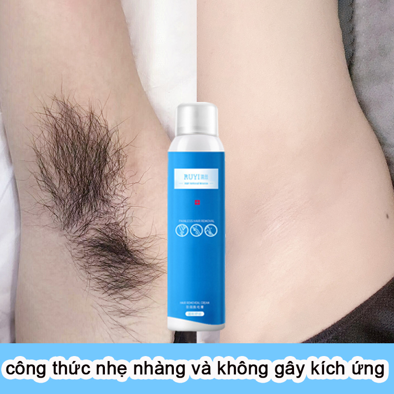 Kem tẩy lông mousse【120ML】Triệt lông vĩnh viễn Tẩy lông nhanh chống Tẩy lông chân Tẩy lông nách Tẩy lông tại đường dây áo tắm phun dễ dàng