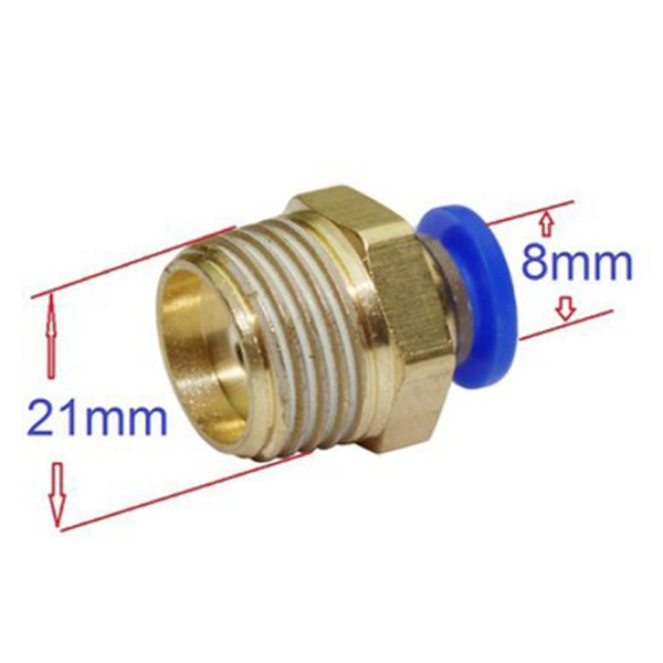 Răng ren ngoài rn 21 - nối dây 8 ly đồng