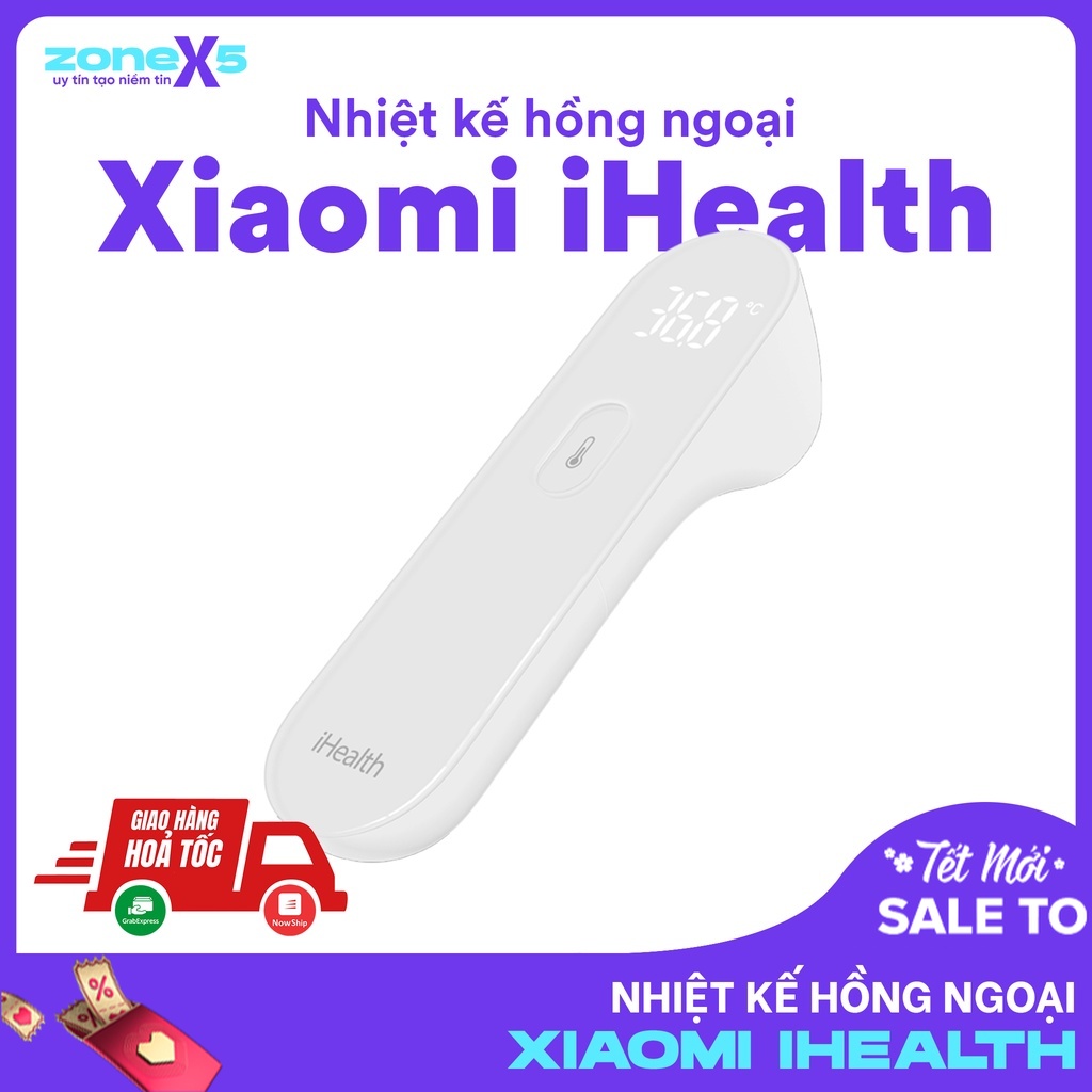 Nhiệt kế hồng ngoại đo không tiếp xúc Xiaomi iHealth - Nhiệt kế điện tử Xiaomi Mijia iHealth