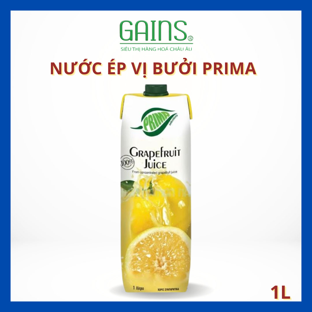 NƯỚC ÉP VỊ BƯỞI PRIMA 1L | Nước Ép Trái Cây Nguyên Chất Giàu Vitamin C
