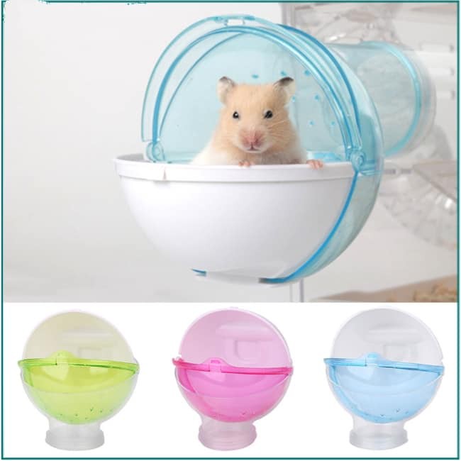 Nhà tắm hình cầu gắn lồng mẫu mới cho hamster, cam kết hàng đúng mô tả, chất lượng đảm bảo an toàn đến sức khỏe cho thú nuôi