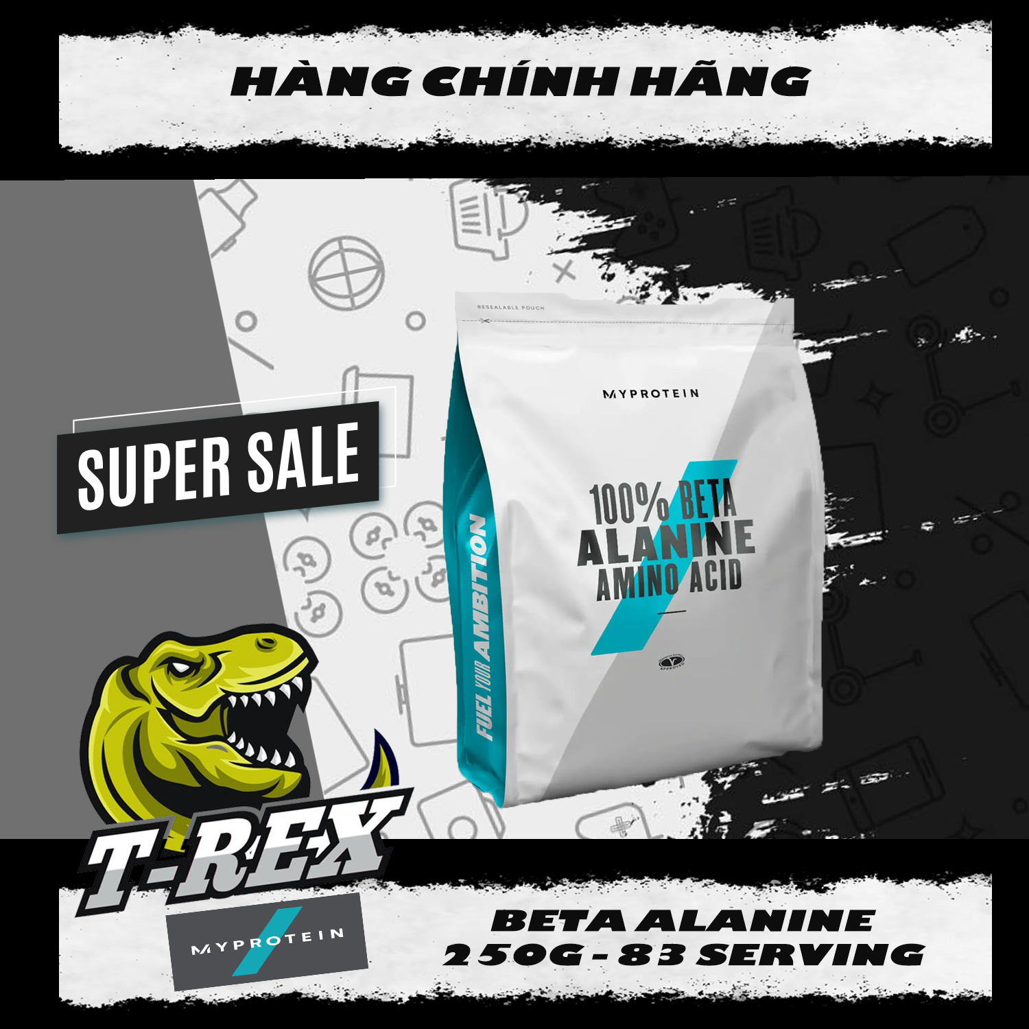 Myprotein - tăng sức mạnh - beta alanine - 250g