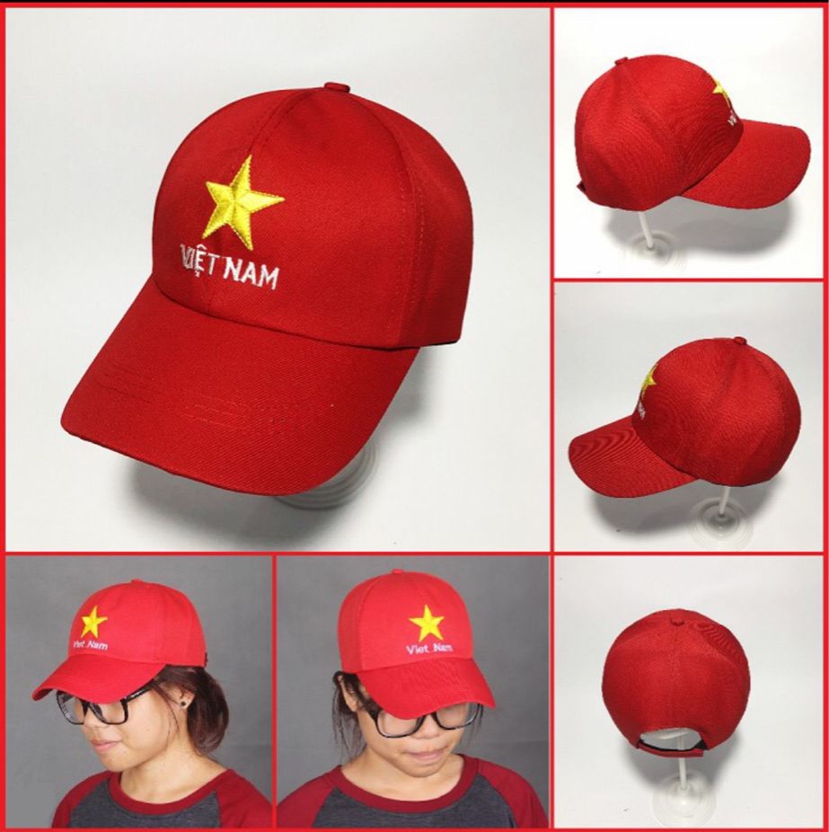 Mũ lưỡi trai,nón kết lá cờ đỏ sao vàng