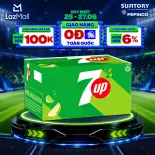 [SALE 15.6] Thùng 24 Chai Nước Ngọt Giải Khát Có Gaz 7Up (390ml/chai)