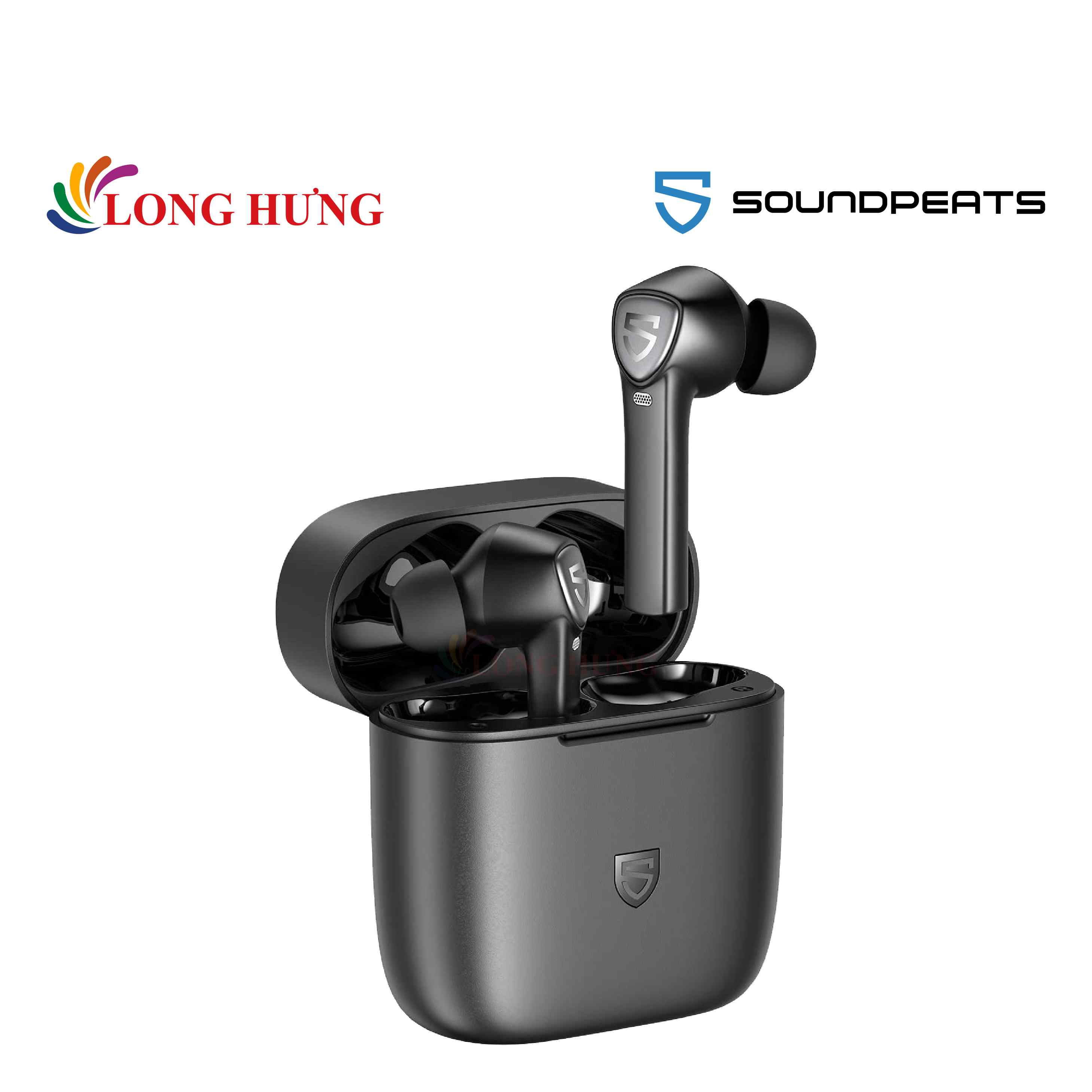 Tai nghe Bluetooth True Wireless Soundpeats TrueCapsule2 - Hàng chính hãng - Âm thanh tuyệt hảo Chuẩn chống nước IPX5 Kết nối Bluetooth 5.0 Chống ồn hiệu quả