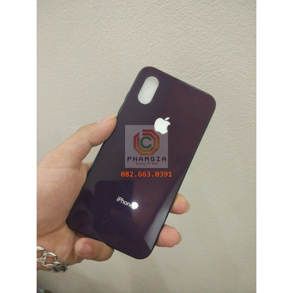 Ốp lưng ép kính Vsmart Star giả IPhone chống trầy, chống xước