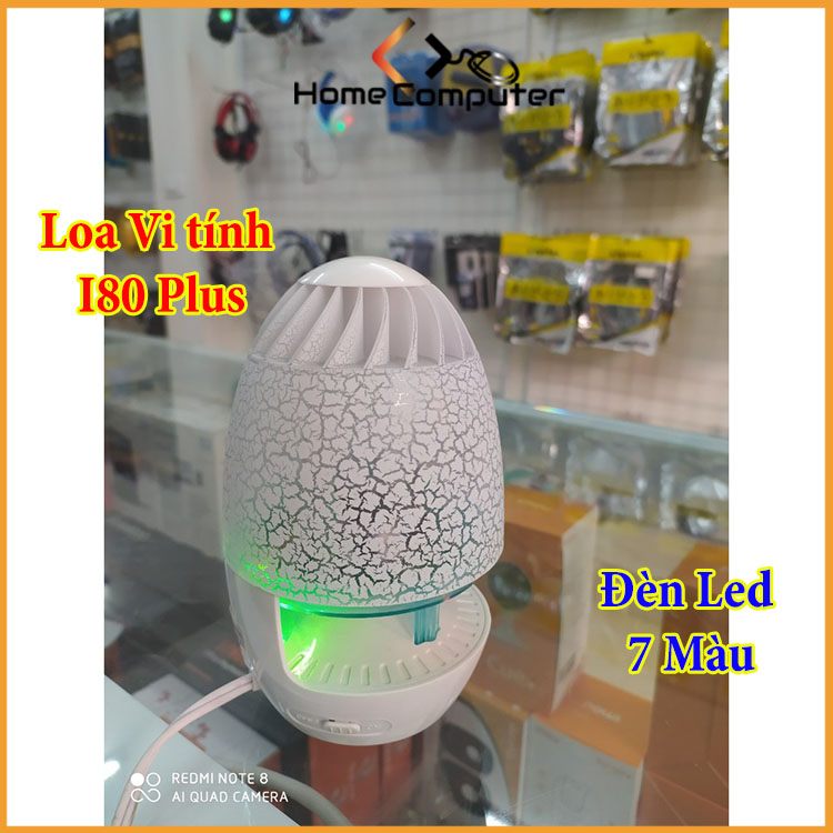 Loa Máy Tính, Loyfun i80 Plus di động kèm Led-DC502 bảo hành 6 tháng - Home Computer