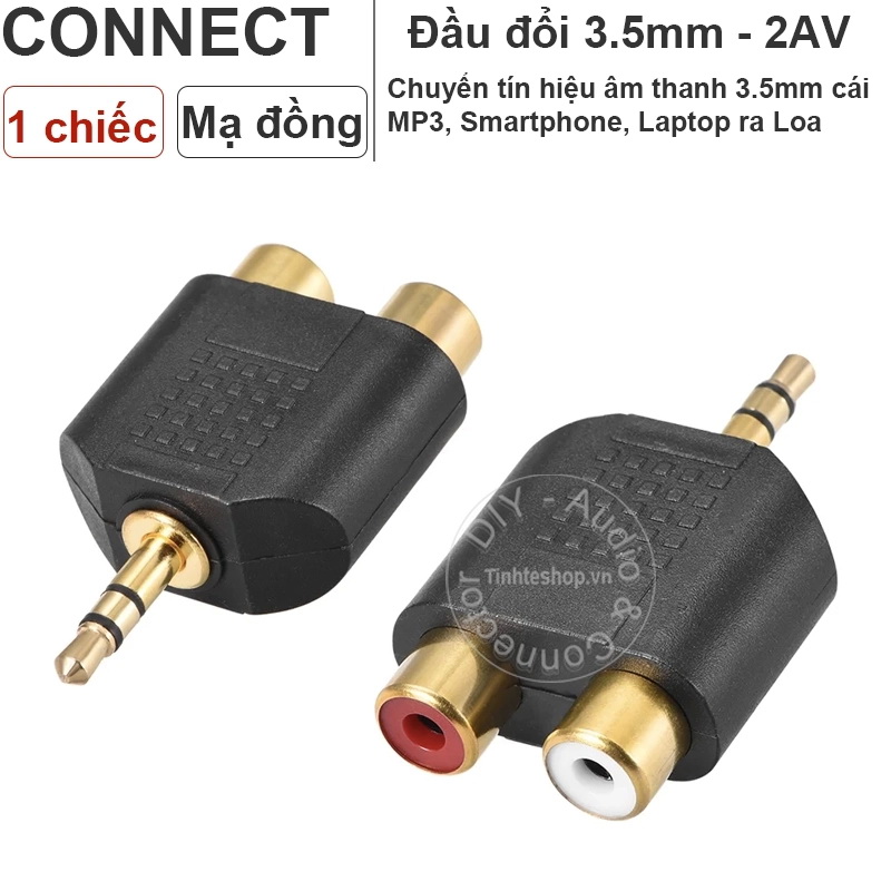 Jack chuyển đổi âm thanh 3.5mm sang AV, rắc chuyển 3.5 ra AV audio