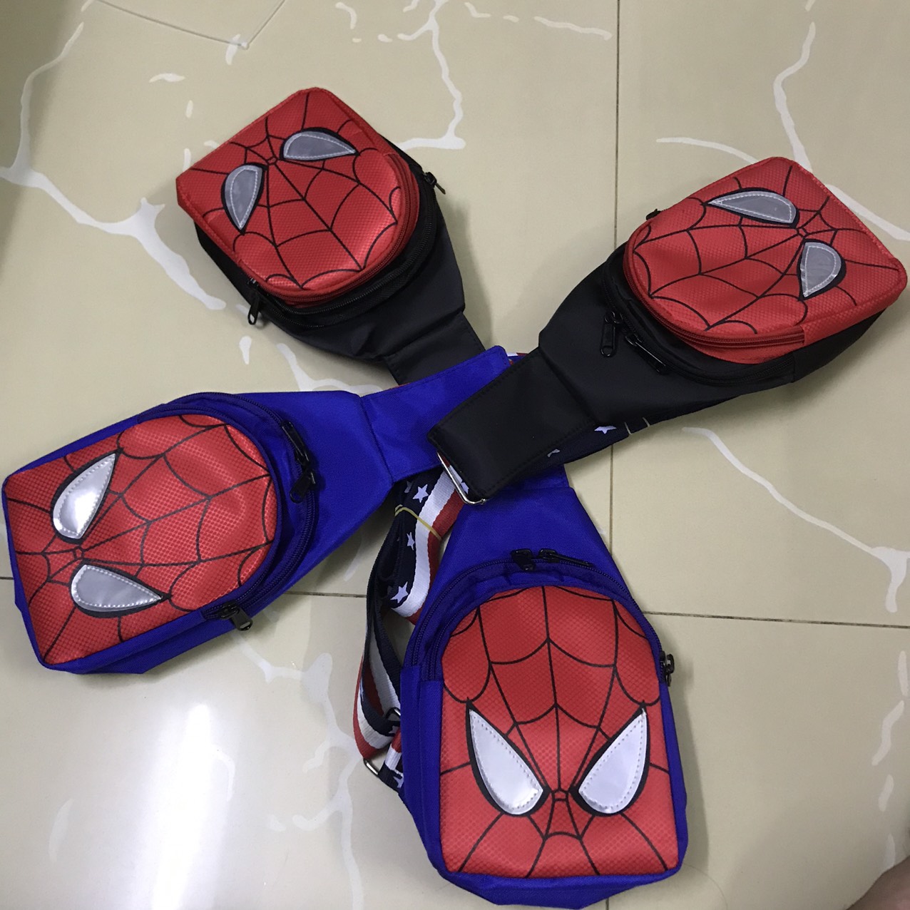 [HCM]FREE TẶNG BÓP Khóa 15k Túi Đeo Chéo Người  Nhện NATALA SHOP Cho Bé Trai Đi Du Lịch cute hợp thời trang