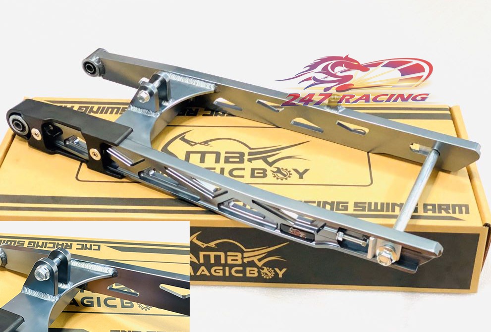 Gắp Nhôm CNC Exciter 150 kiểu Kingdrag Magic boy Phay Siêu Cứng rẻ đẹp màu Xám