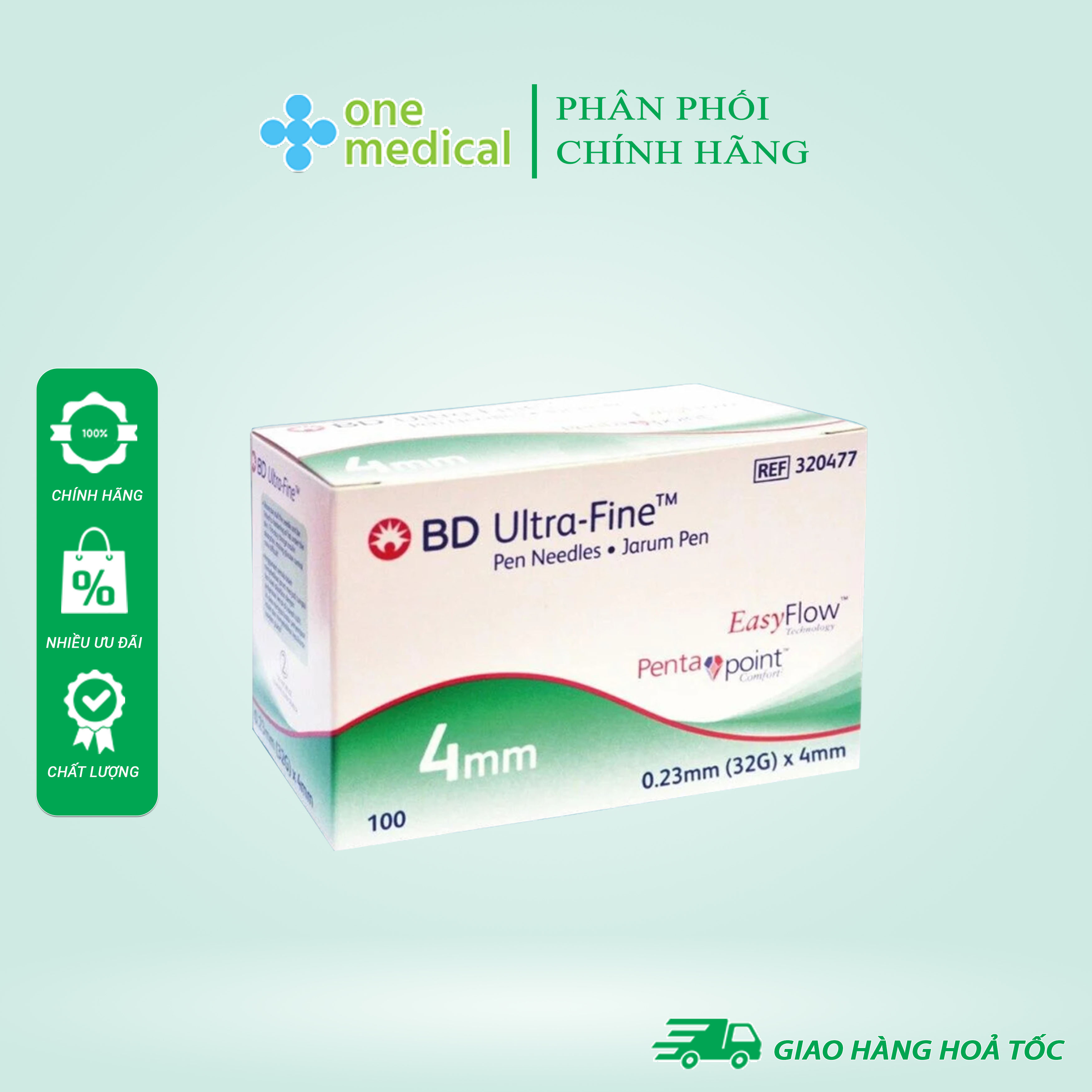 Đầu kim tiêm tiểu đường BD ULTRA - FINE - Đầu kim bánh ú dùng cho bút chích Insulin , đái tháo đường