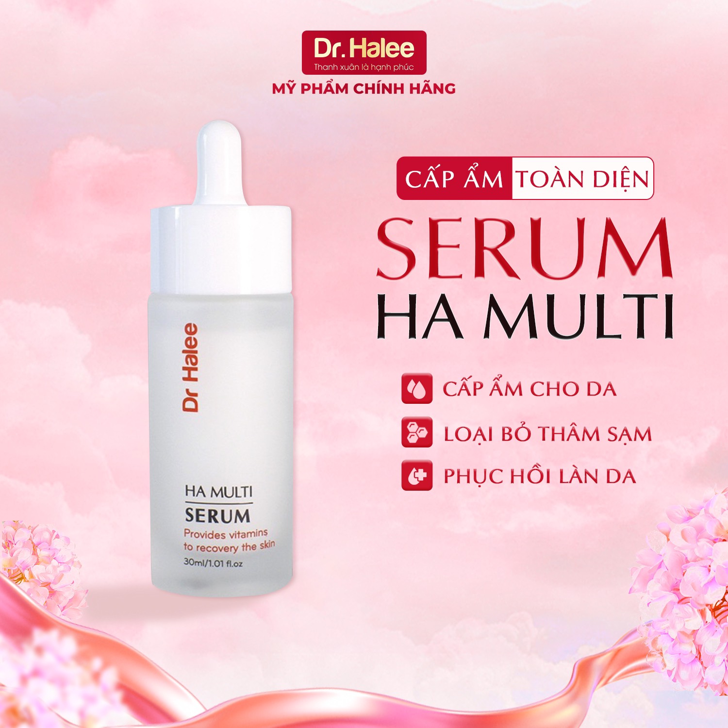 Serum ha multi - cấp ẩm tầng sâu, căng mướt đàn hồi