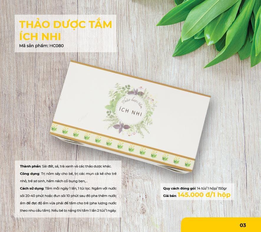 Thảo dược tắm cho bé ichnhi homecare 14 túi / 1 hộp / 150gr- trị rôm sảy, mụn, hăm..rất tốt cho trẻ sơ sinh, trẻ nhỏ.