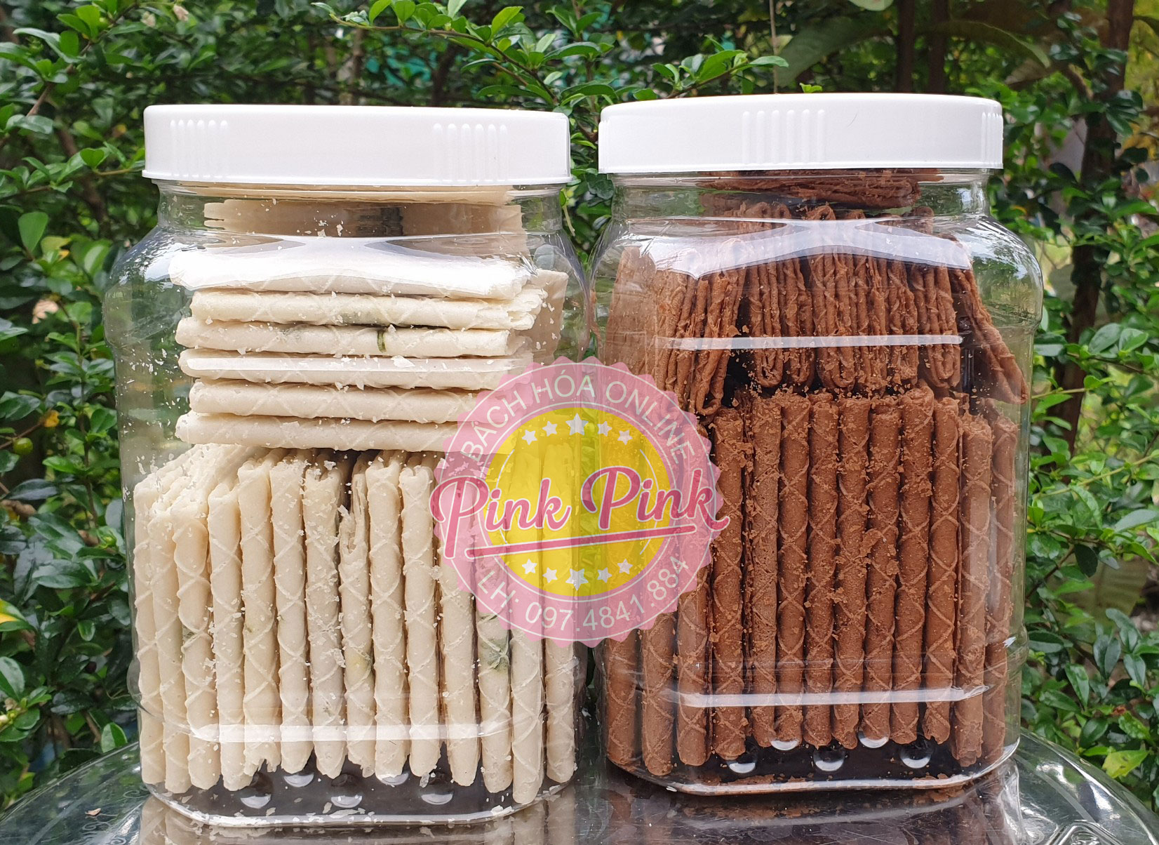 Kẹp ngò đậu phộng/ kẹp cacao hủ lớn - đồ ăn vặt - bánh kẹo