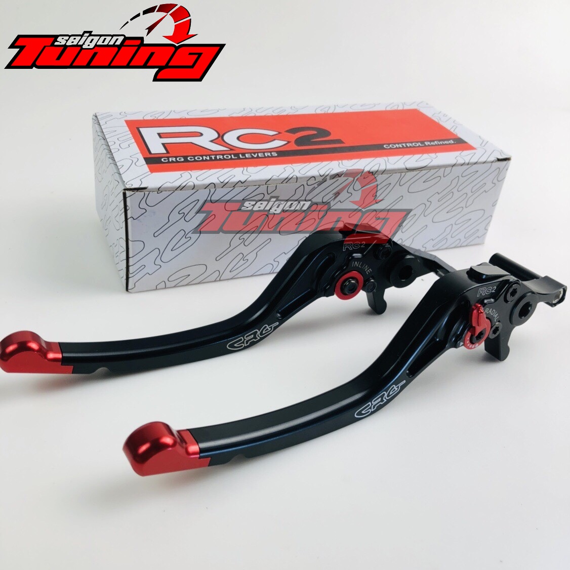 Tay thắng sh 6 số rc2 - màu đen black