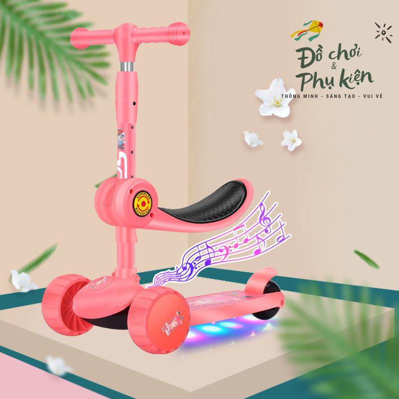Xe trượt scooter cao cấp GRAFFITI 2 trong 1 cho bé 2-14 tuổi