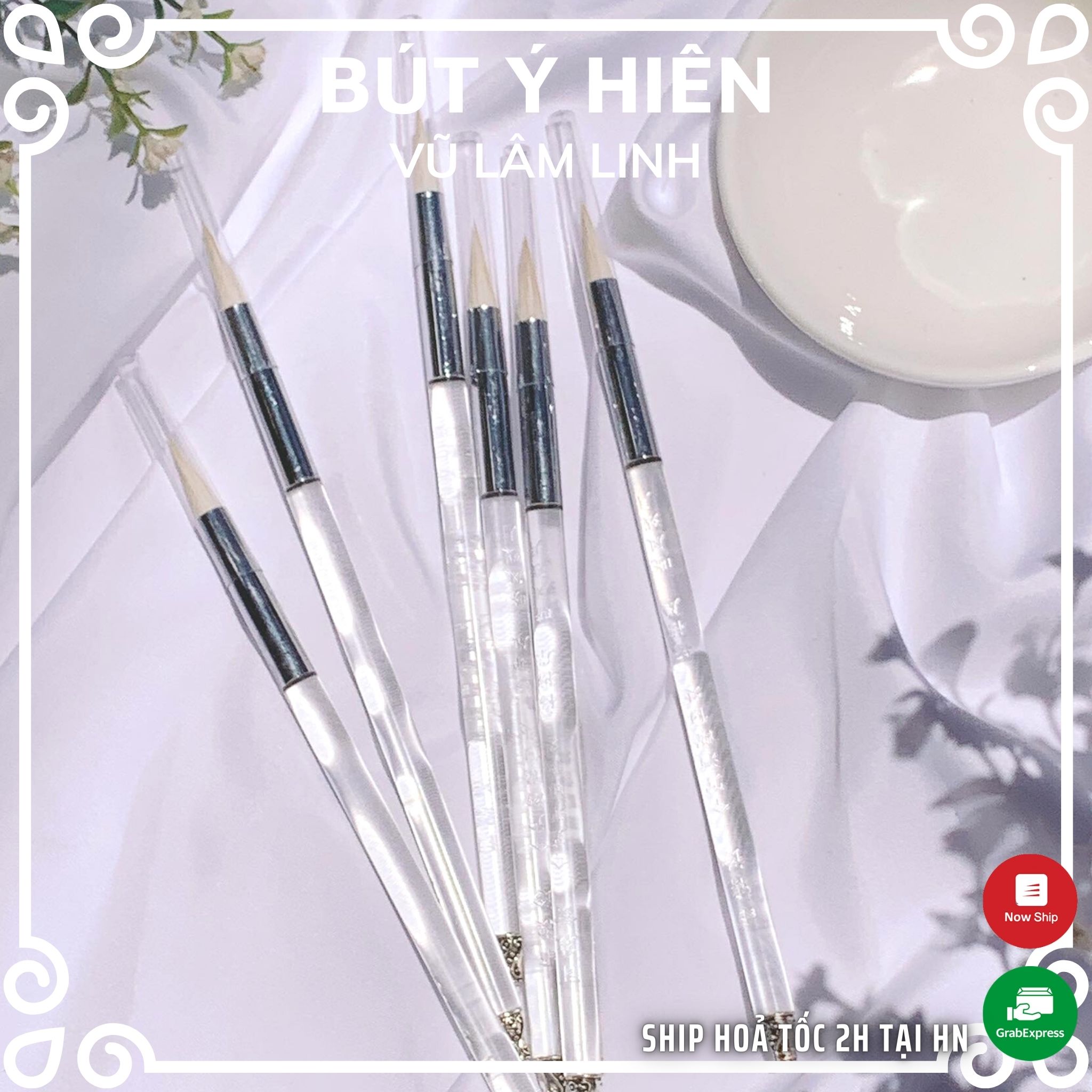 Cọ vẽ - bút lông thư pháp vũ lâm linh - bút ý hiên