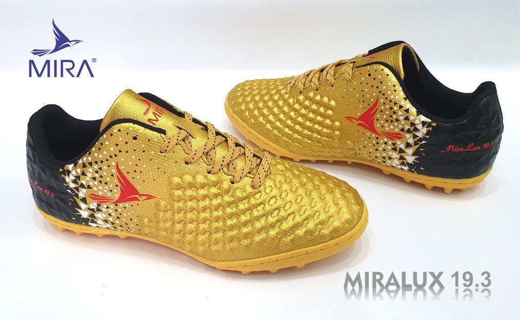 Giầy bóng đá Mira Lux 19.3 màu đồng mẫu mới nhất