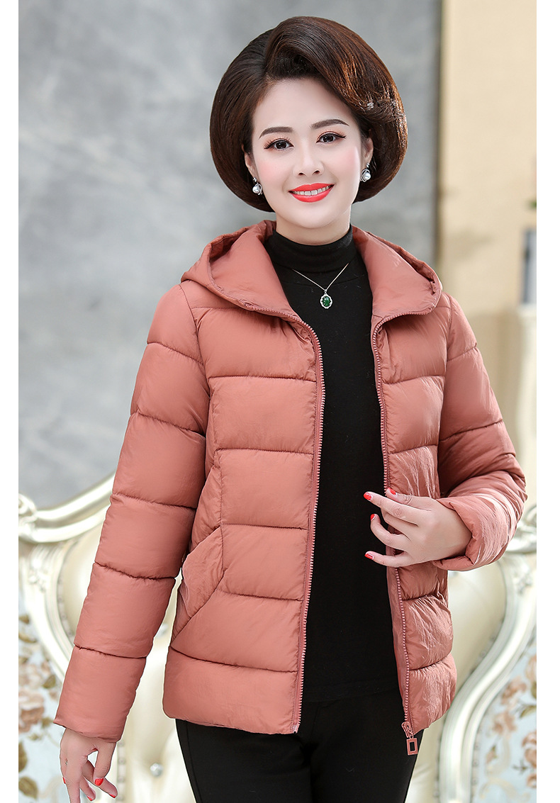 Áo khoác nữ trung niên đệm bông mùa đông