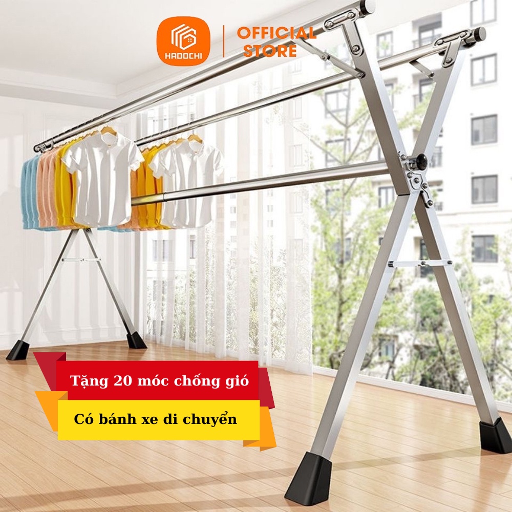 Giàn phơi quần áo thông minh Beauthome, sào phơi quần áo, cây treo phơi quần áo