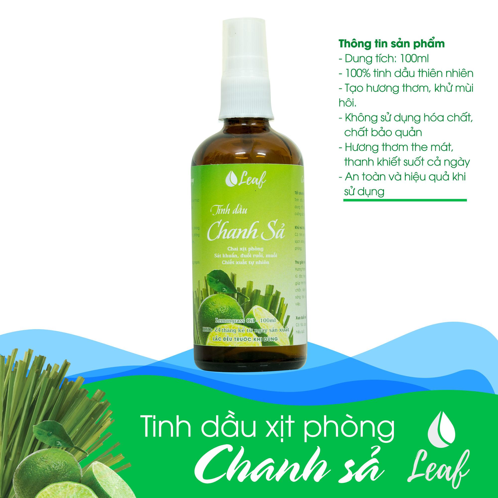 Tinh dầu xịt phòng chanh sả (100ml)