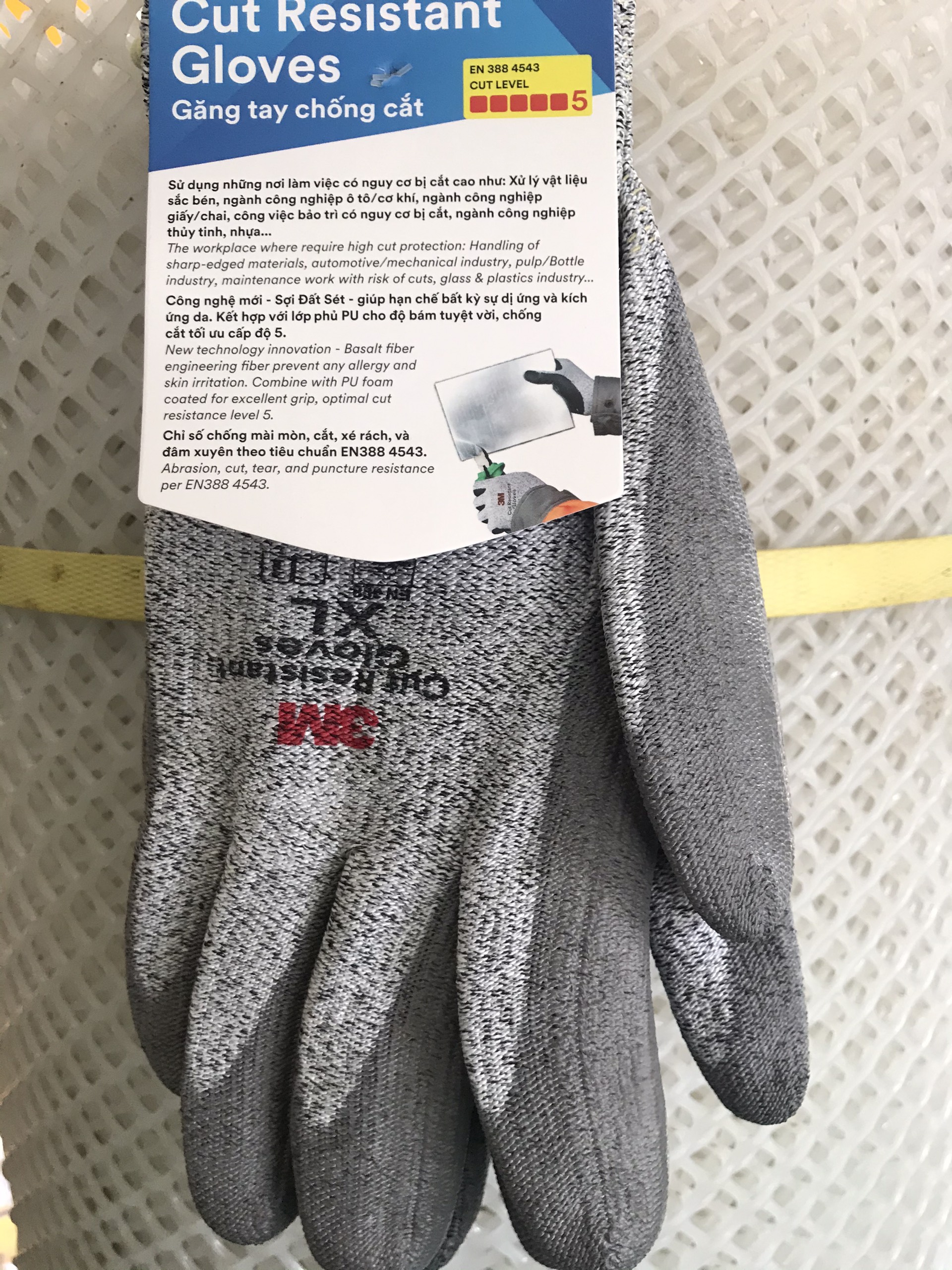 Găng tay chống cắt 3M cấp độ 5