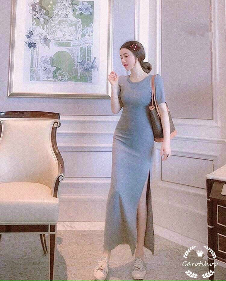 ĐẦM BODY XẺ TÀ - ĐẦM XẺ ĐÙI - ĐẦM KIỂU NỮ - [ XẢ KHO 3 NGÀY ] - mua hóa đơn trên 300k được tặng 1 phần quà từ shop CAROTSHOP