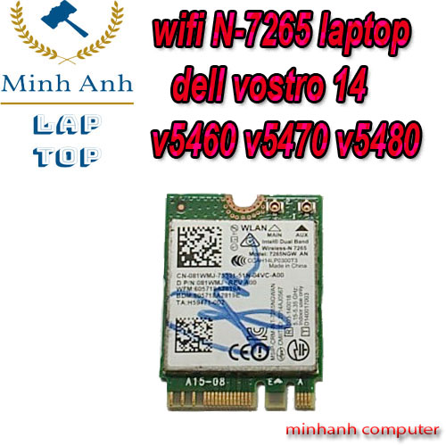 Card wifi N-7265 laptop dell vostro 14-v5460 v5470 v5480