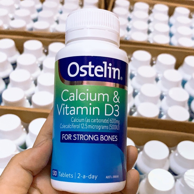 Canxi Bầu Ostelin Calcium & Vitamin D3 Úc 130 viên bổ sung Canxi và D3 cho bà bầu, mẹ cho con bú