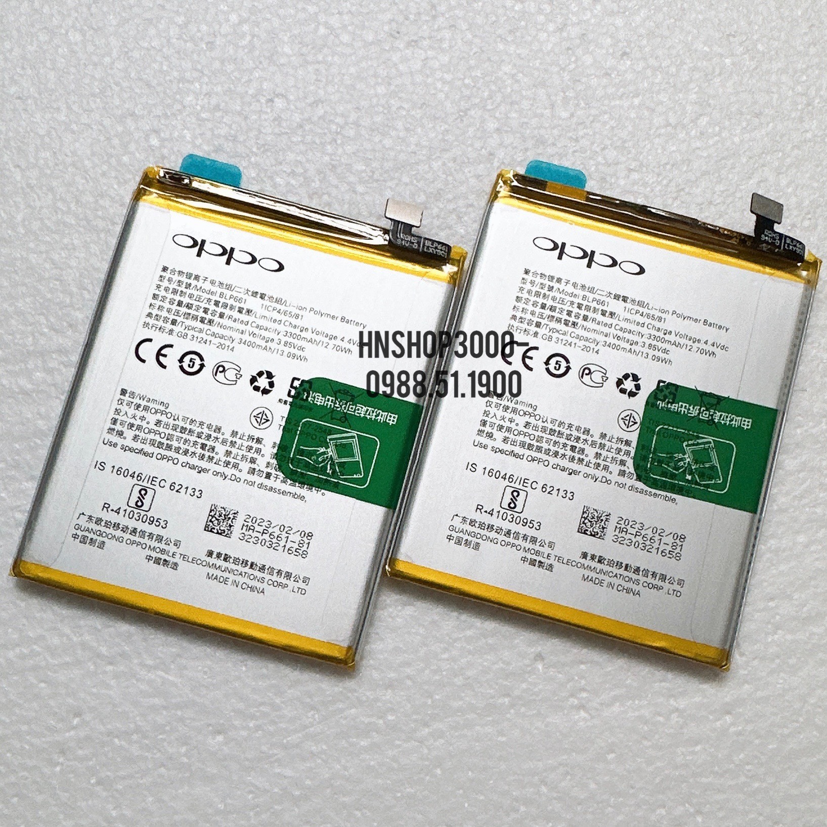 Pin oppo f7/ a3 blp661 3400mah zin chính hãng- bảo hành 6 tháng