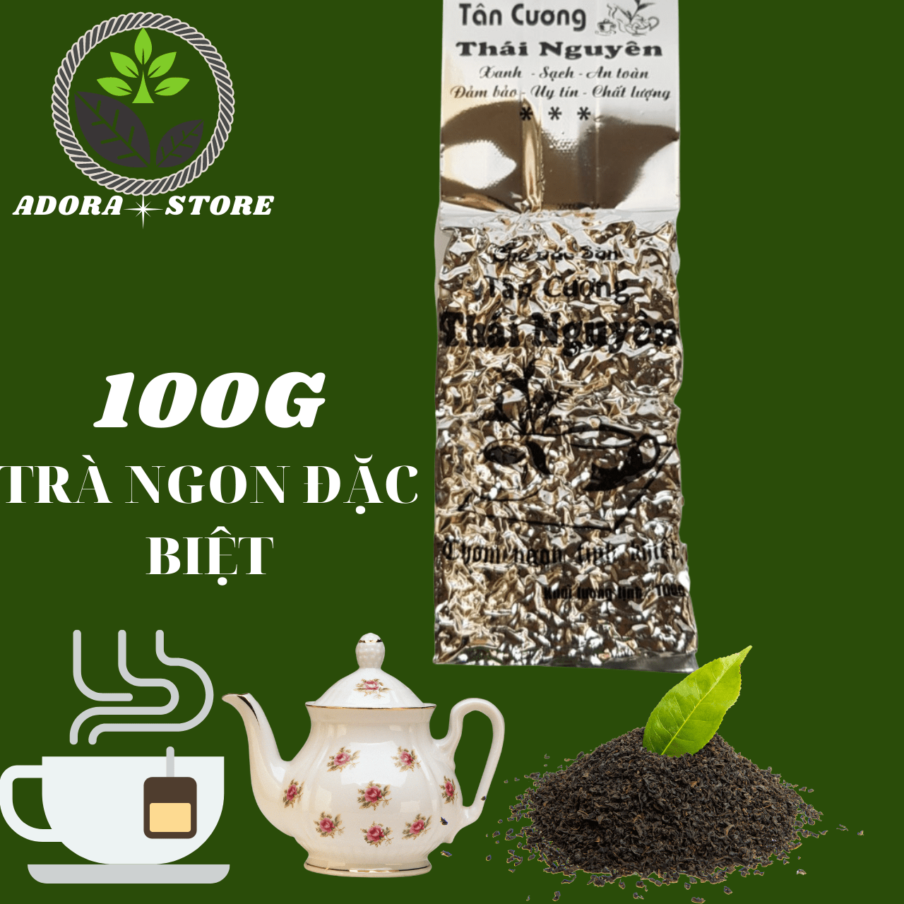 Trà tân cương đặc biệt trà biếu thái nguyên tân cương cao cấp 100g 🍃freeship🍃 trà tân cương thái nguyên