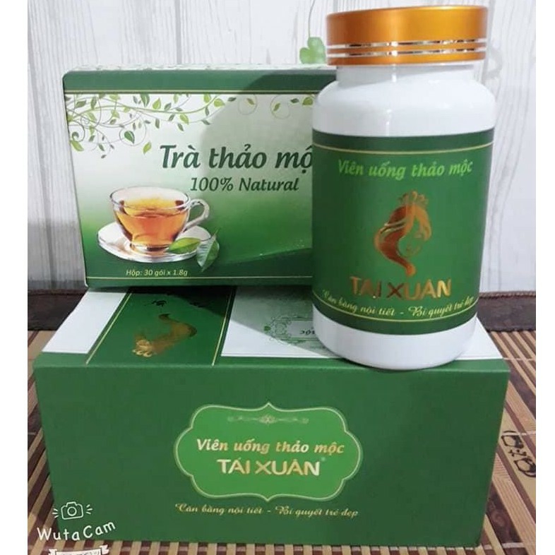Viên uống thảo mộc tái xuân đông y lan chi tăng trà thảo mộc chính hãng