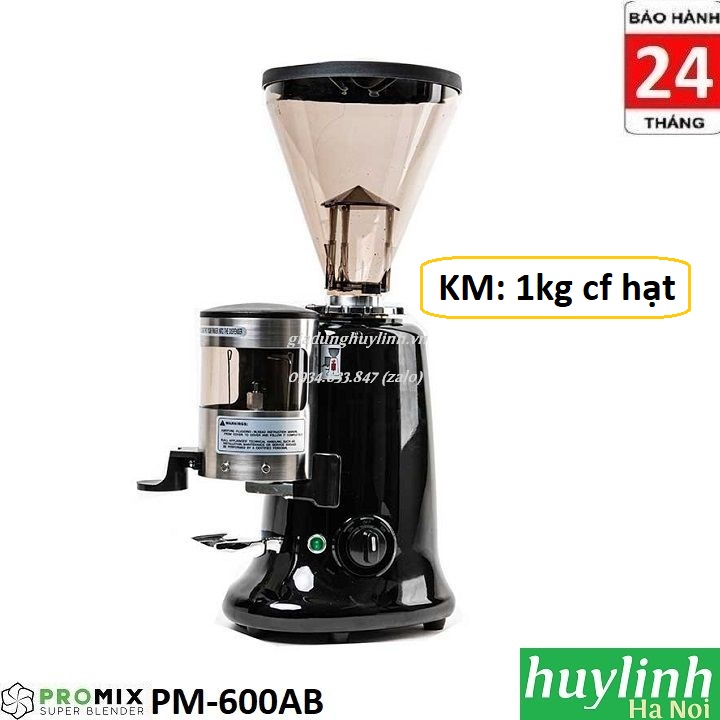 Máy xay cà phê chuyên nghiệp Promix PM-600AB - Bán tự động - Tặng 1kg cà phê hạt nguyên chất