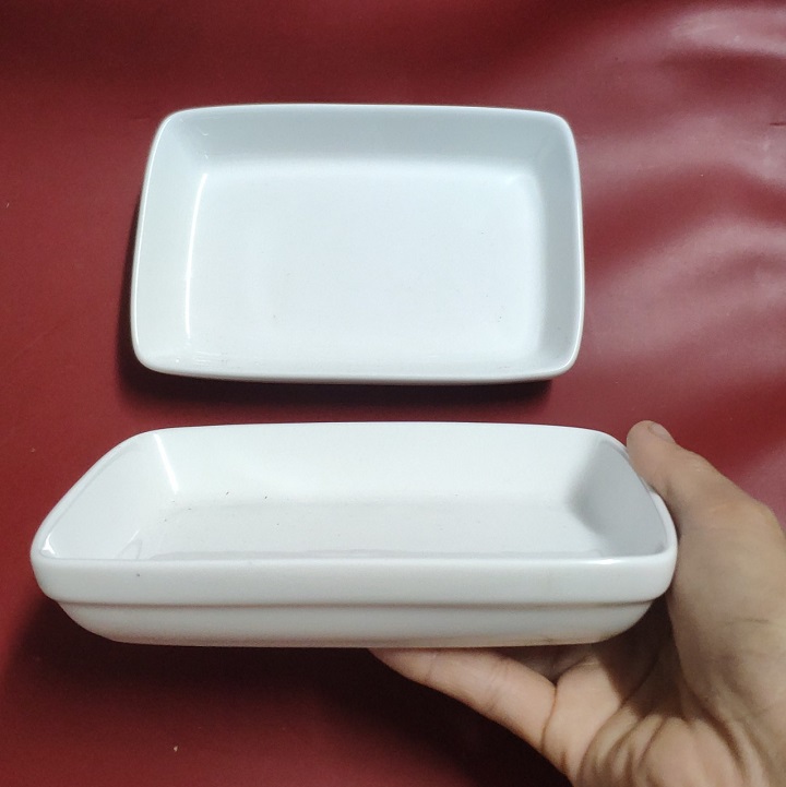 dĩa hình chữ nhật sứ Minh Long - khay hình chữ nhật sứ Minh Long