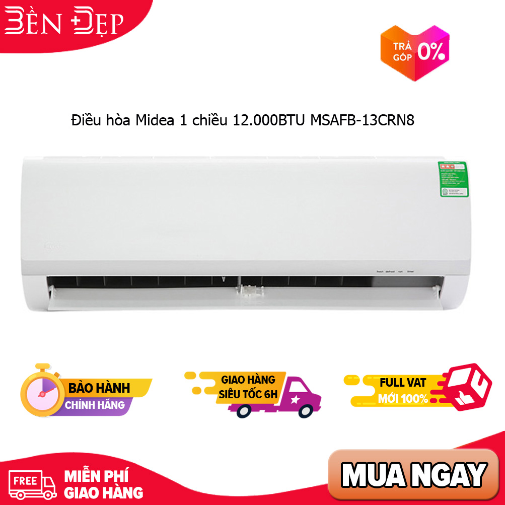 Điều hòa midea 1 chiều 12.000btu msafb-13crn8/mdvf-13crn8