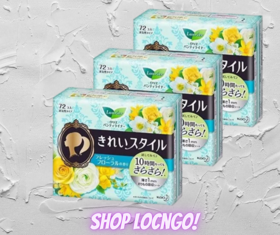 [Freeship]Băng Vệ Sinh Hàng Ngày Laurier Nhật bản siêu Mỏng Nhẹ (Gói 72 Miếng) - Hàng Nhật nội địa by Shop LocNgo